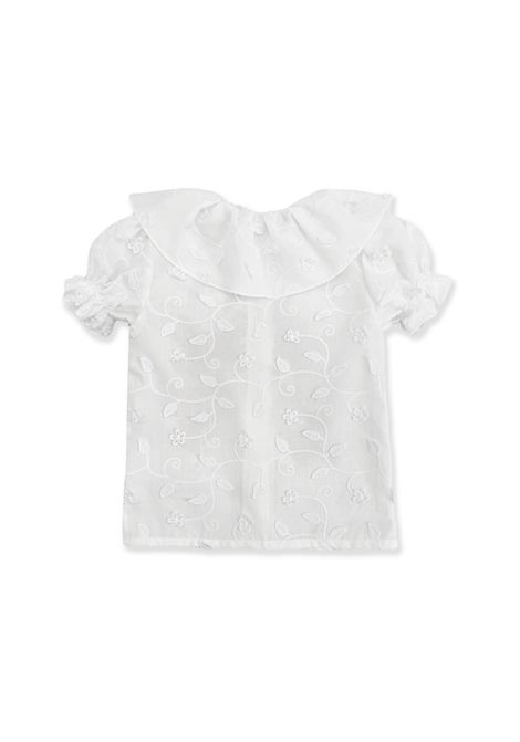 Camicia ricamata con fiocco LA STUPENDERIA | 2TJCM82I14